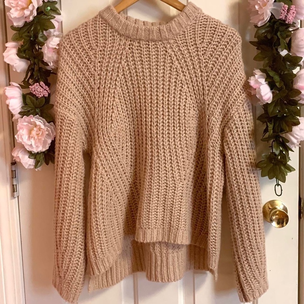 Pink knit sweater